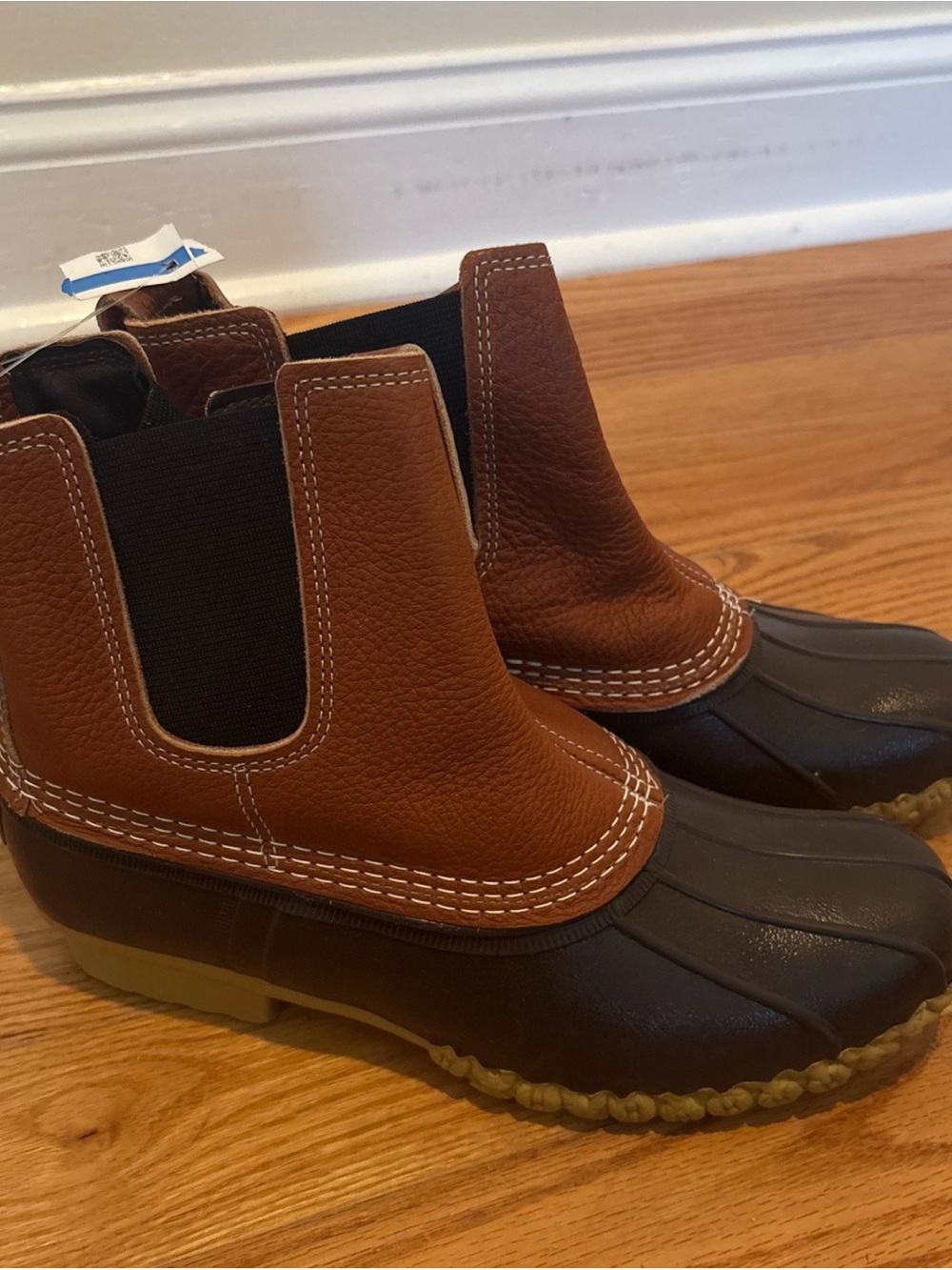 L.L. Bean Men's Chestnut and Tan Bean Boots